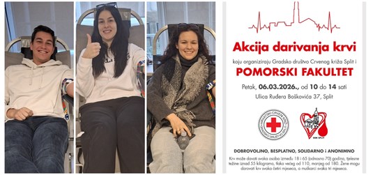 Dobrovoljno darivanje krvi na Pomorskom fakultetu